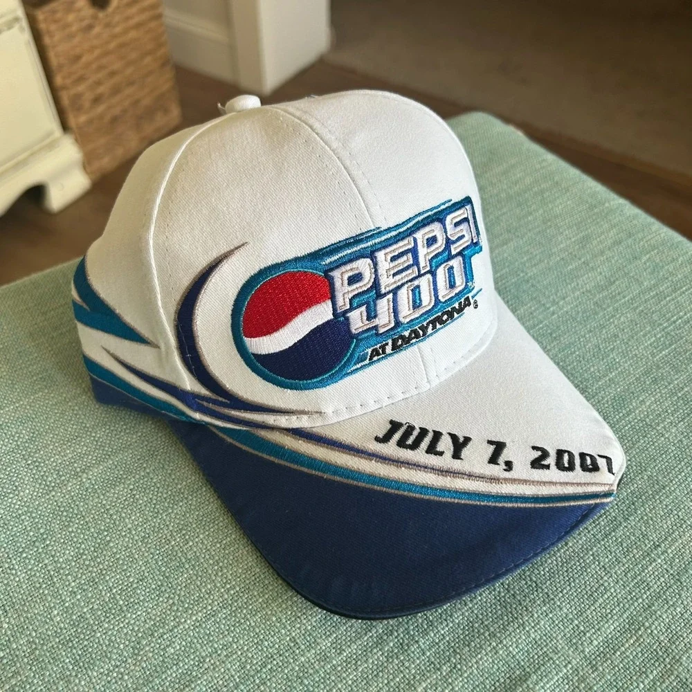 NWT Vintage Nascar‎ Pepsi 400 at Daytona Hat July 7 2007 Embroidered Strapback